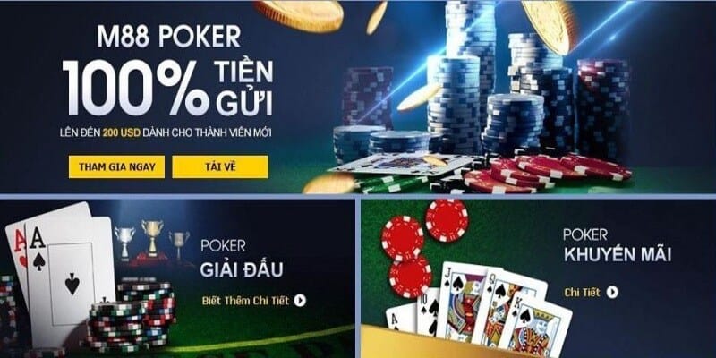 M88 - Nhà cái Poker đảm bảo uy tín