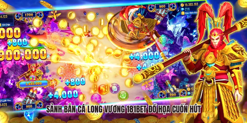 Sảnh bắn cá long vương 181Bet đồ họa cuốn hút